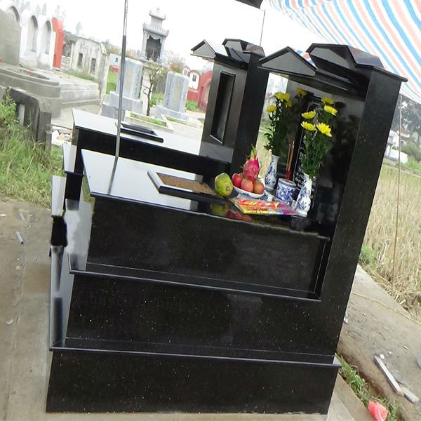 ĐÁ ốp mộ tại hà nội đen kim sa