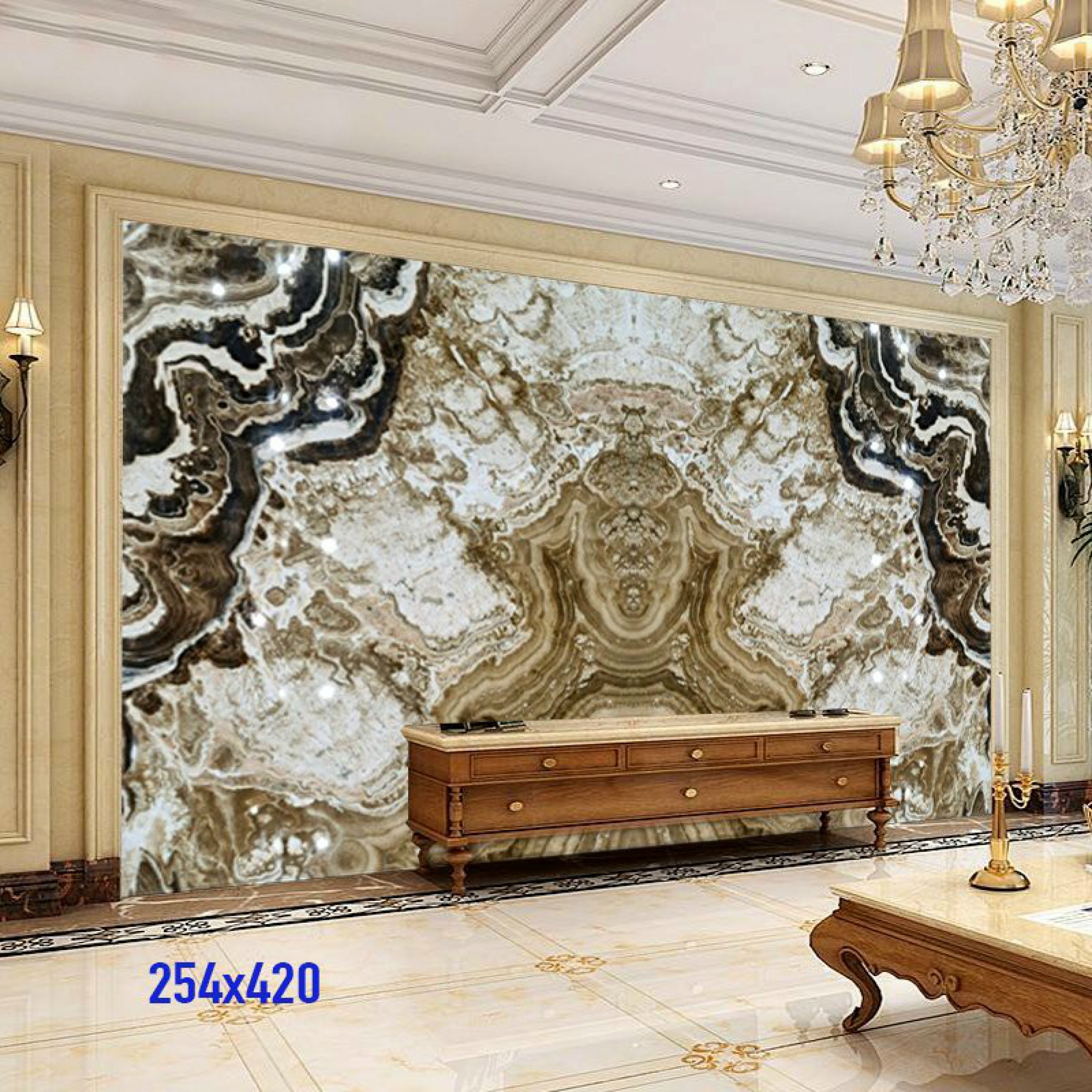 Đá ốp vách tivi