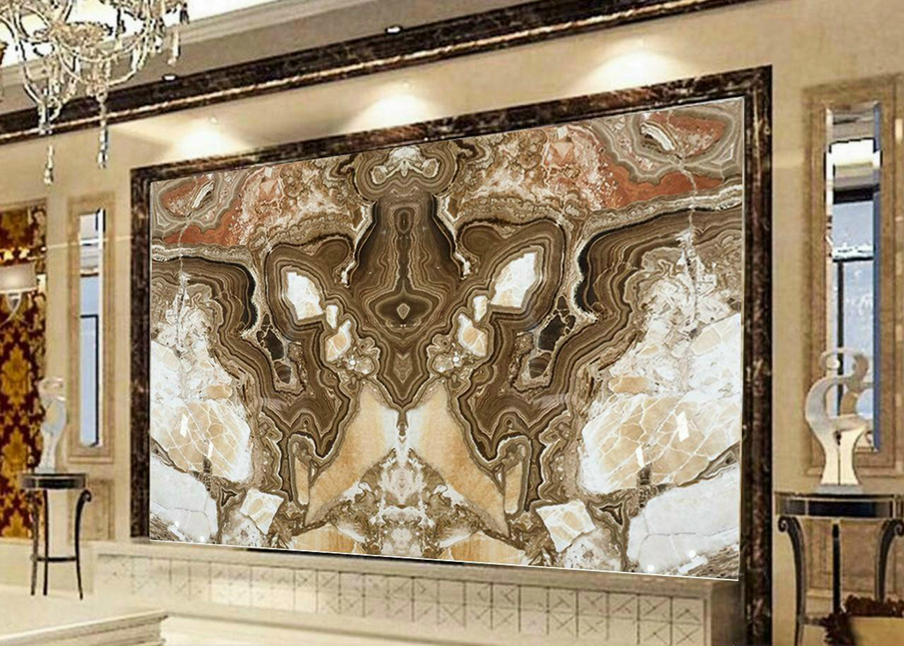 Đá ốp vách tivi